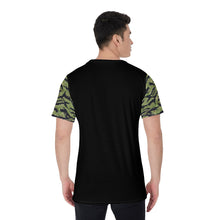 Load image into Gallery viewer, All-Over Print Men's O-Neck - Military Tiger Stripe Jungle Camouflage Shirt