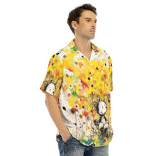 Load image into Gallery viewer, Painted Tree - Silly Cat - All-Over Print Men&#39;s Hawaiian Shirt With Button Closure
