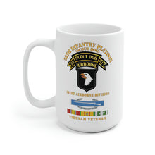 Load image into Gallery viewer, White Ceramic Mug - Army - 58th Infantry Platoon - Scout Dog - W Cib - Vn Svc X 300