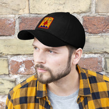 Load image into Gallery viewer, Unisex Twill Hat - 57th Artillery Brigade - Shoulder Sleeve Insignia (SSI) without Text - Direct to Garment (DTG) Printed