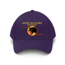 Load image into Gallery viewer, Unisex Twill Hat - 66th Infantry Div - Black Panther - Hat - Direct to Garment (DTG) - Printed