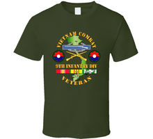 Load image into Gallery viewer, Army - Vietnam Combat Infantry Veteran, with 9th Infantry Division, Shoulder Sleeve Insignia - T Shirt, Hoodie, and Premium