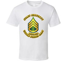 Load image into Gallery viewer, Staff Sergeant - E6 - w Text - Retired - T-Shirts - Classic