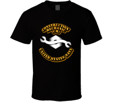 Load image into Gallery viewer, Navy - Rate - Construction Mechanic T Shirt