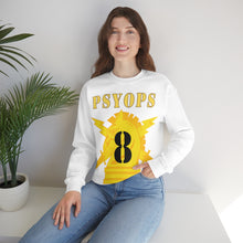 Load image into Gallery viewer, Unisex Heavy Blend Crewneck Sweatshirt - Army - PSYOPS w Branch Insignia - 8th Battalion Numeral - Line X 300 - Hat