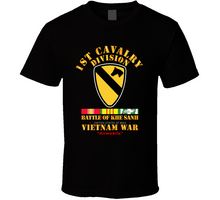 Load image into Gallery viewer, 1st Cavalry Division - (Battle Khe Sanh) with Vietnam War Service Ribbons - T Shirt, Premium and Hoodie