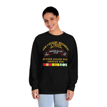 Load image into Gallery viewer, Unisex Classic Long Sleeve T-Shirt - Army - F Troop, 4th Cavalry, Hunter Killer Team, Vietnam War with Vietnam Service Ribbons