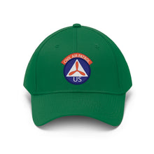 Load image into Gallery viewer, Twill Hat - CAP - Civil Air Patrol Insignia - Hat - Direct to Garment (DTG) - Printed