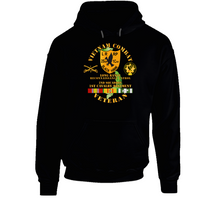 Load image into Gallery viewer, Army - Vietnam Combat Veteran - 2nd Squadron, 1st Cav Regt Lrrp - Black Hawk W Vn Svc Hoodie