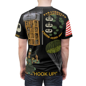All Over Printing - Army - Airborne Life - Fort Benning Georgia - Front Back - LR Sleeve