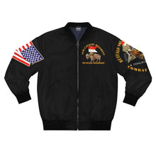 Load image into Gallery viewer, Men's AOP Bomber Jacket - 9th Cavalry Regiment "Buffalo Soldiers" - Cavalrymen At War in Iraq