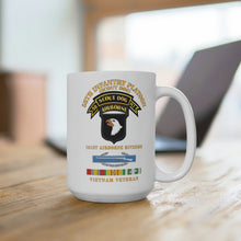 Load image into Gallery viewer, White Ceramic Mug - Army - 58th Infantry Platoon - Scout Dog - W Cib - Vn Svc X 300