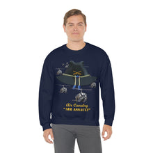 Load image into Gallery viewer, Unisex Heavy Blend Crewneck Sweatshirt - Army - Cavalry Hat - Air Assault w Branch w Slicks