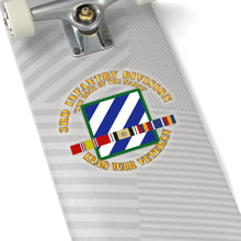 Load image into Gallery viewer, Kiss-Cut Stickers - Army - 3rd ID - Iraq Vet - The Rock of the Marne w SVC Ribbons