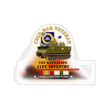 Load image into Gallery viewer, Kiss-Cut Stickers - Army - Cold War Vet - 1st Bn 41st Infantry - M113 APC w COLD SVC