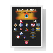 Load image into Gallery viewer, Premium Framed Vertical Poster - Phantom Army (Ghost Army) - Operation Fortitude - World War II