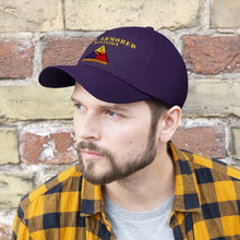 Load image into Gallery viewer, Unisex Twill Hat - 2nd Armored Division - Shoulder Sleeve Insignia (SSI) without Text - "Hell on Wheels" - Direct to Garment (DTG) Printed