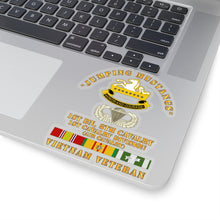 Load image into Gallery viewer, Kiss-Cut Stickers - Army - Jumping Mustangs w DUI - ABN Basic - 1st Bn 8th Cav w VN