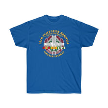 Load image into Gallery viewer, Unisex Ultra Cotton Tee - 95th Evacuation Hospital with SVC Ribbon - Vietnam - Front/Back