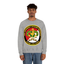 Load image into Gallery viewer, Unisex Heavy Blend Crewneck Sweatshirt - Army - 3rd Armored Cavalry Regiment DUI - Red White - Blood and Steel