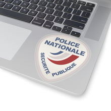 Load image into Gallery viewer, Kiss-Cut Stickers - Police Nationale France Police Patch Blanc