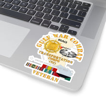 Load image into Gallery viewer, Kiss-Cut Stickers - Army - Gulf War Combat Vet - Transportation Corps X 300