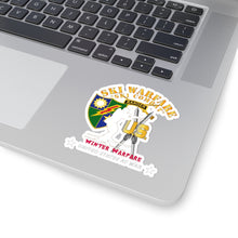 Load image into Gallery viewer, Kiss-Cut Stickers - SOF - Ranger Tab - Ski Warfare - Ski Combat - Winter Warfare X 300
