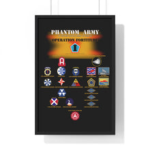 Load image into Gallery viewer, Premium Framed Vertical Poster - Phantom Army (Ghost Army) - Operation Fortitude - World War II