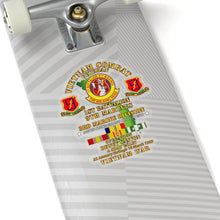 Load image into Gallery viewer, Kiss-Cut Stickers - USMC - 1st Bn 9th Marines - 3rd MarDiv - Operation Dewey Canyon w VN SVC
