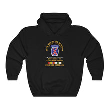Load image into Gallery viewer, Unisex Heavy Blend Hooded Sweatshirt - Army - 10th Mountain Division - Climb to Glory - REFORGER 90, CENTURION Shield - Cold X 300