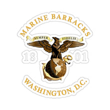 Load image into Gallery viewer, Kiss-Cut Stickers - Marine Barracks - Washington, D.C 1801 X 300