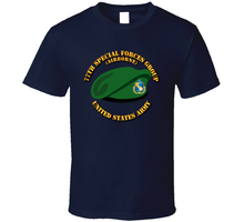Load image into Gallery viewer, 77th Special Forces Group, (Airborne), Beret with Text - T Shirt, Premium and Hoodie