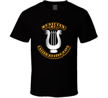 Load image into Gallery viewer, Navy - Rate - Musician - T-SHIRTS - CLASSIC