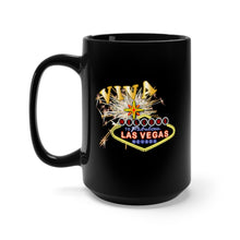 Load image into Gallery viewer, Black mug 15oz - City - Las Vegas - Sign - VIVA