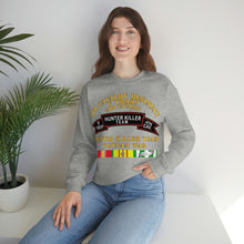 Load image into Gallery viewer, Unisex Heavy Blend Crewneck Sweatshirt - Army - F Troop, 4th Cavalry, Hunter Killer Team, Vietnam War with Vietnam Service Ribbons