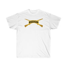 Load image into Gallery viewer, Unisex Ultra Cotton Tee - Ranger - Airborne Infantry Front - Back - Mass Tactical Airborne Operation