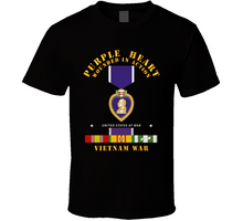 Load image into Gallery viewer, Purple Heart - Wia W Vn Svc W Purple Heart Ribbon T Shirt