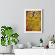 Load image into Gallery viewer, Premium Framed Vertical Poster - Emancipation Proclamation - January 1, 1863