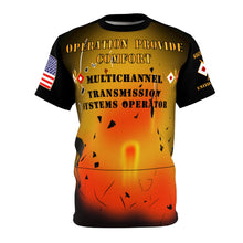 Load image into Gallery viewer, AOP - Army - Operation Provide Comfort - 31M - 44th Signal Bn - US Army - Veteran with Back Light - Blk Front/back/left Right