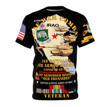 Load image into Gallery viewer, Unisex AOP - 1st Battalion, 35th Armor Regiment - To Conquer or Die - Gulf War Combat Veteran with Gulf War Service Ribbons