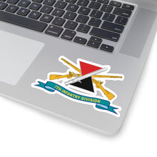 Load image into Gallery viewer, Kiss-Cut Stickers - Army - 7th Infantry Division - DUI w Br - Ribbon X 300