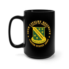 Load image into Gallery viewer, Black Mug 15oz - Army - 38th Cavalry Regiment - Always in Front - DUI X 300