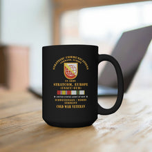 Load image into Gallery viewer, Black Mug 15oz - Army - SSI, USA STRATCOM, EUR - SSI, Schwetzingen-Worms, Germany w COLD SVC X 300