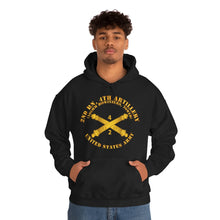 Load image into Gallery viewer, Unisex Heavy Blend™ Hooded Sweatshirt - Army - 2nd Bn 4th Field Artillery Regt - 105mm w Arty Br