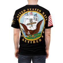 Load image into Gallery viewer, Unisex All Over Print - Navy - Radioman Rating - Retired with Navy Emblem and American Sailor