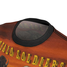 Load image into Gallery viewer, All Over Printing - Army - 9th Cavalry - 10th Cavalry Regiments - Buffalo Soldiers w Cavalrymen & Guidons in Western Sunset