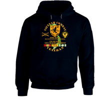 Load image into Gallery viewer, Army - Vietnam Combat Veteran - 2nd Squadron, 1st Cav Regt Lrrp - Black Hawk W Vn Svc Hoodie