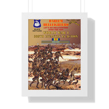 Load image into Gallery viewer, Framed Vertical Poster - Army - 369th Infantry Regiment "Harlem Hellfighters", World War I, "Let's Go Hellfighters, Over the Top"