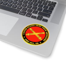 Load image into Gallery viewer, Kiss-Cut Stickers - Army - US Army Field Artillery Ft Sill Ok w Branch