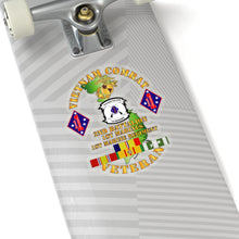 Load image into Gallery viewer, Kiss-Cut Stickers - USMC - Vietnam Combat Vet w 2nd Bn - 1st Marines - 1st Marine Regt w CAR VN SVC